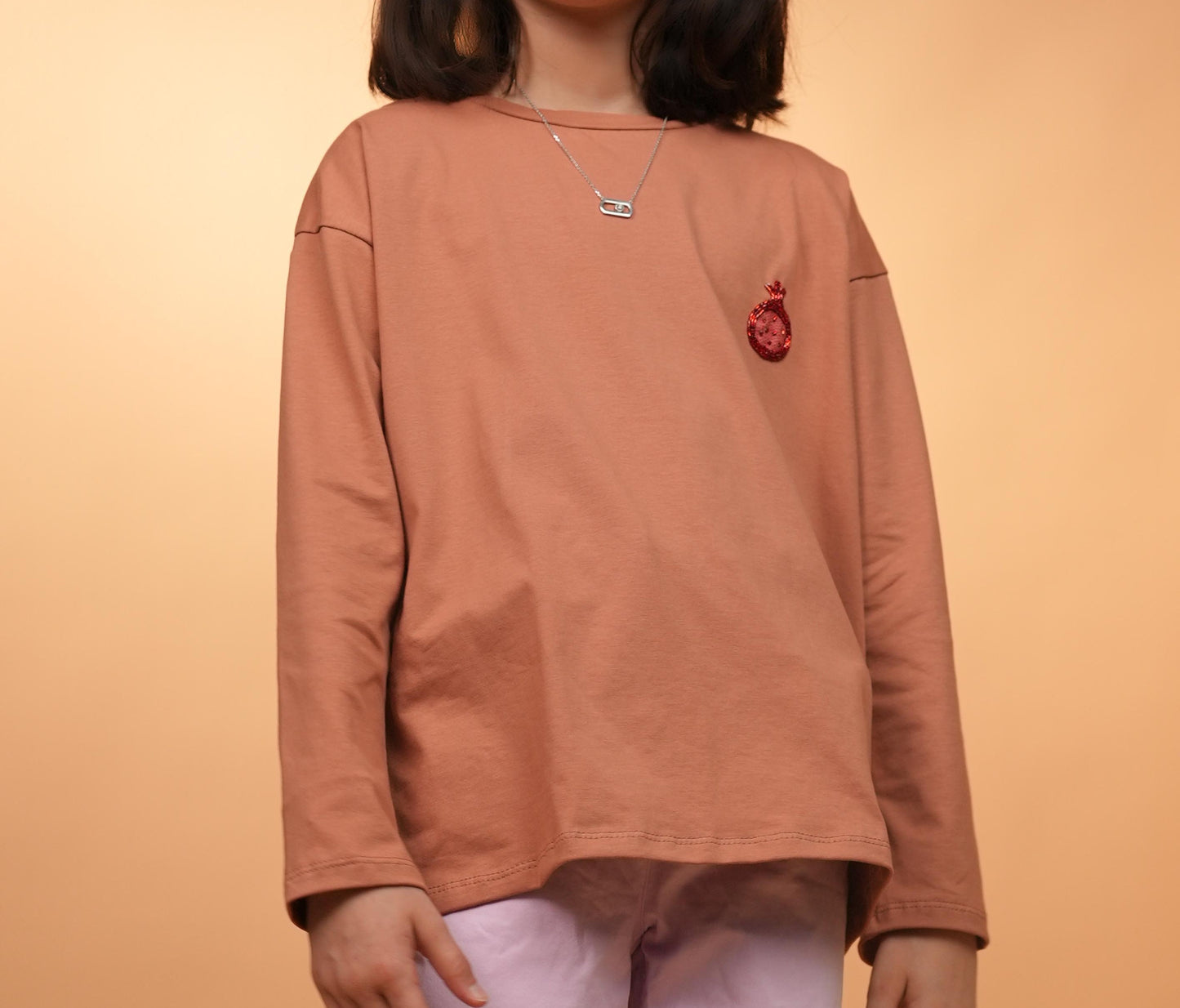 Anorée — Peach — Hand-Beaded