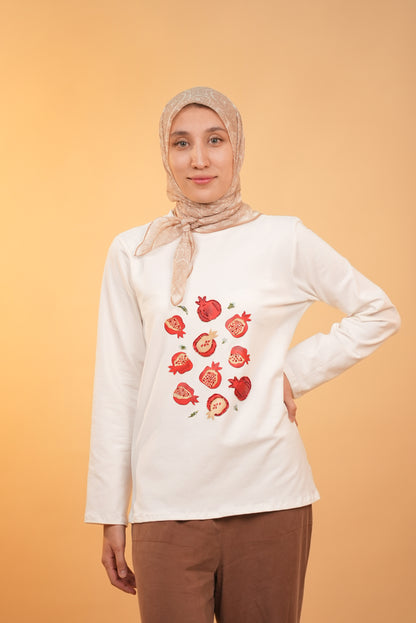 Anor Garden —  Ivory —  Hand-Beaded