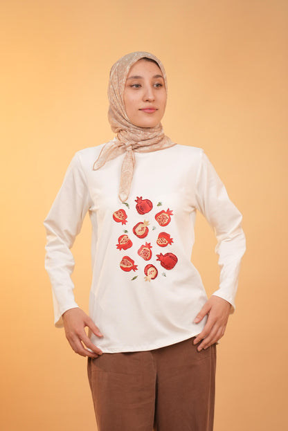 Anor Garden —  Ivory —  Hand-Beaded