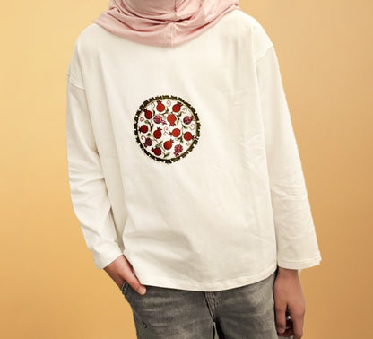 Suzani Ring —  Ivory —  Hand-Beaded