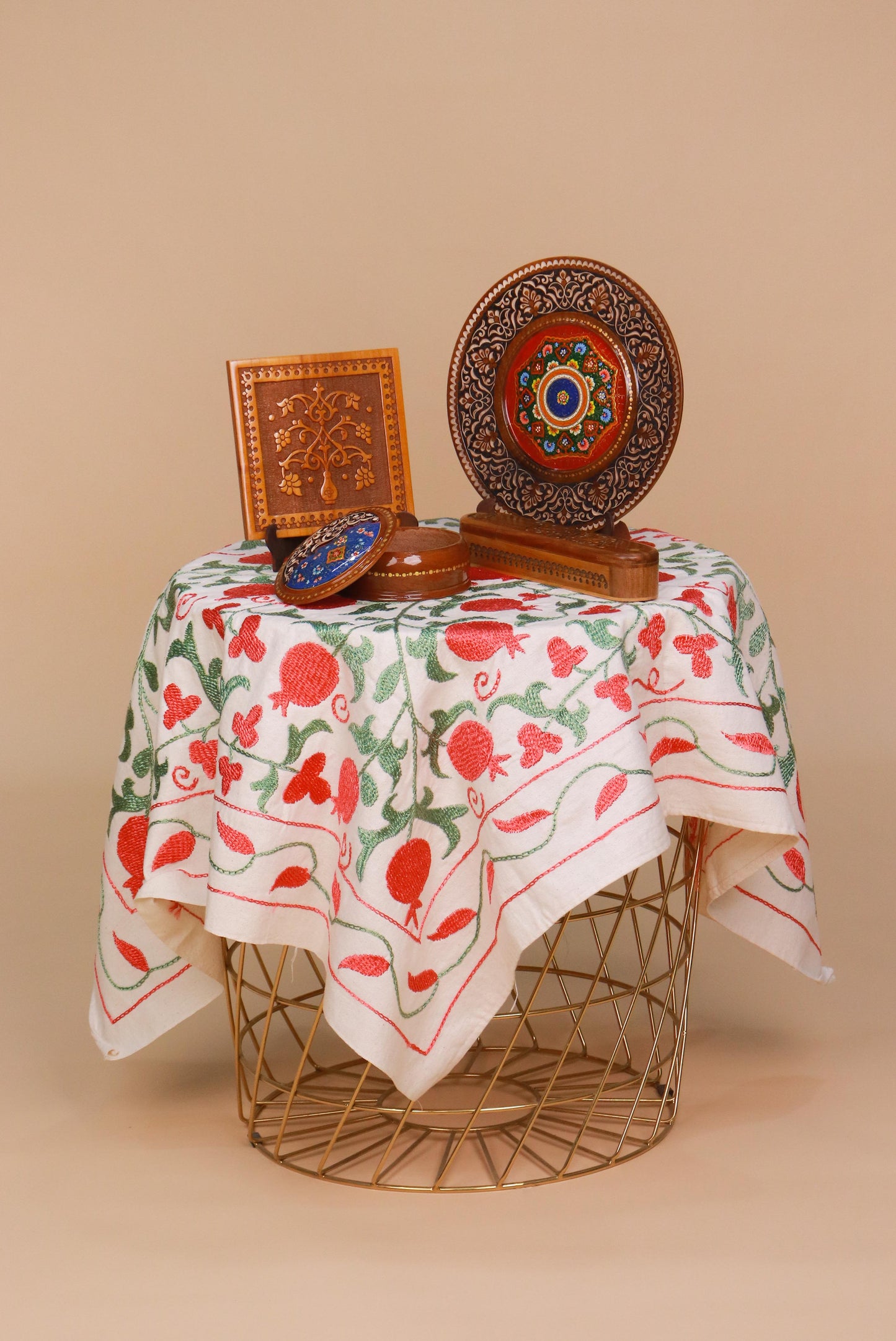 Hand-Carved Wooden Décor Box – 16cm x 4.5cm