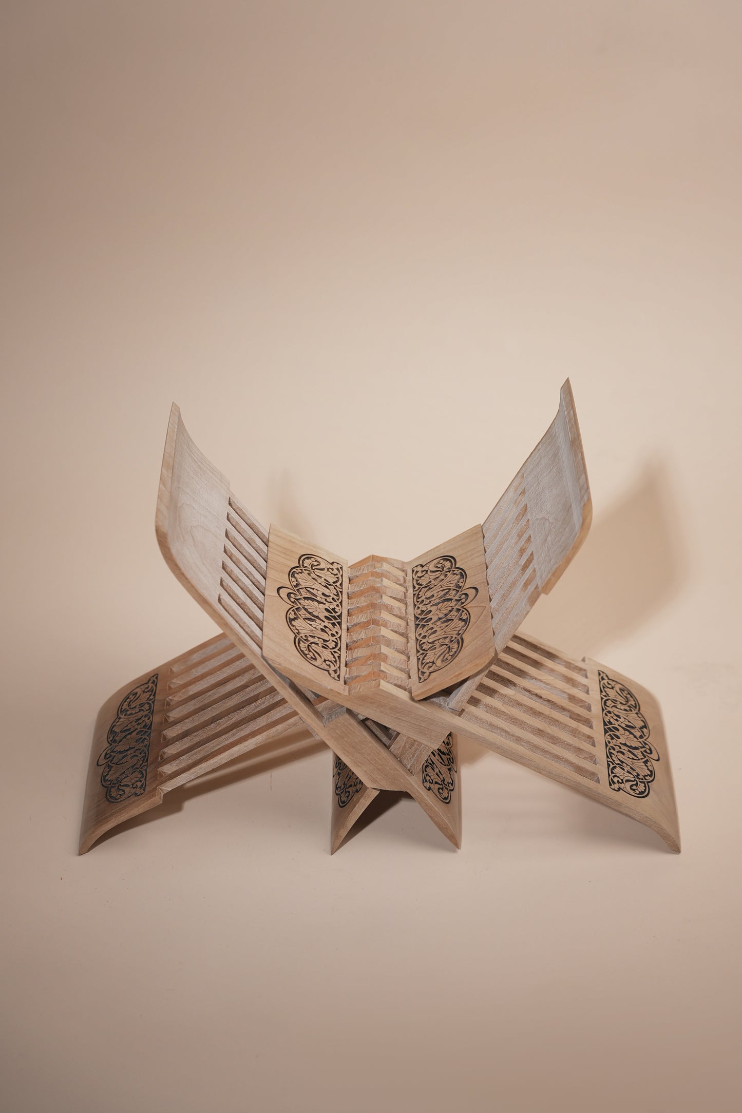 Handcrafted Foldable Wooden Bookstand – 29.5 × 13.7 cm