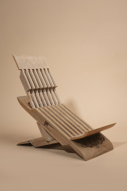 Handcrafted Wooden Foldable Bookstand – 33.5 × 15.7 cm