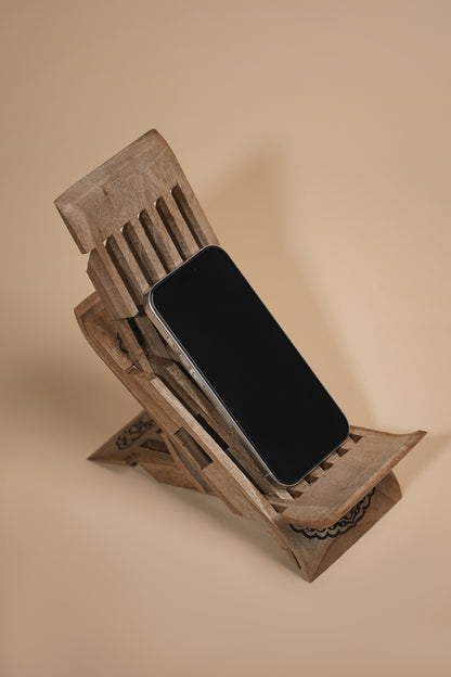 Handcrafted Foldable Wooden Bookstand – 25.5 × 12 cm