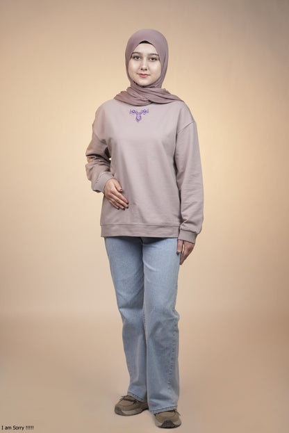 Ikat Festive - Lush Charm - Warm Rose – Hand-Beaded