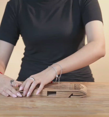 Handcrafted Foldable Wooden Bookstand – 25.5 × 12 cm