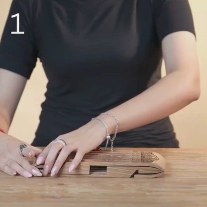 Handcrafted Wooden Foldable Bookstand – 33.5 × 15.7 cm