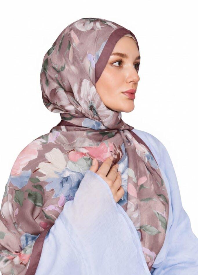 Floraler seidiger Cupro